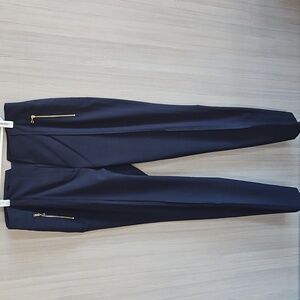 Tuxedo style trousers - Navy, Size 8